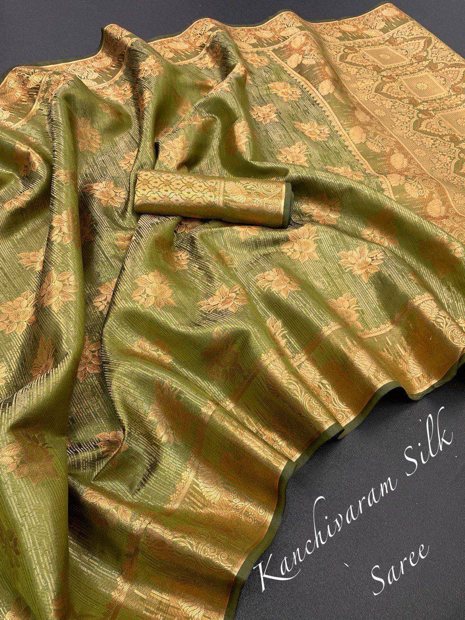 Aab Designer Non Catalog copper Silk sarees
